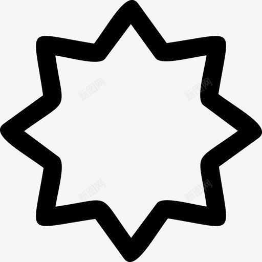 星星八角形svg_新图网 https://ixintu.com 星星 八角形