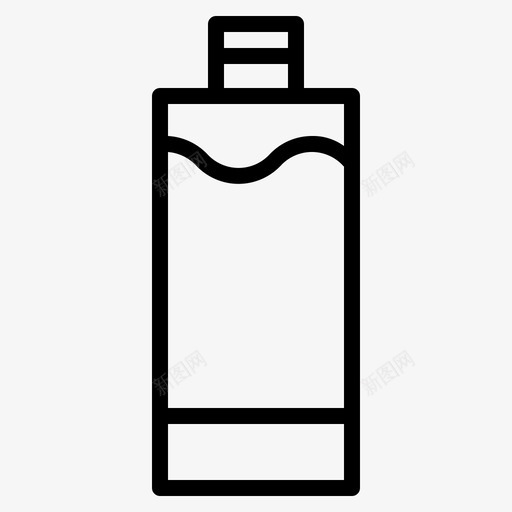 水瓶户外装备漂流svg_新图网 https://ixintu.com 水瓶 漂流 户外装备 图标