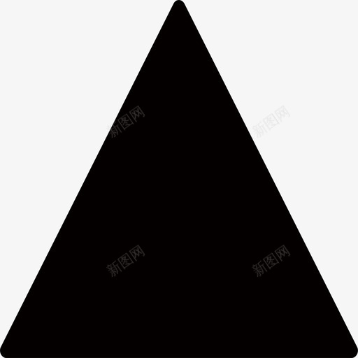 三角形实心框svg_新图网 https://ixintu.com 三角形 实心