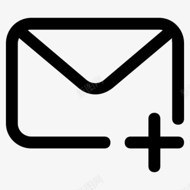添加消息添加电子邮件写入电子邮件图标