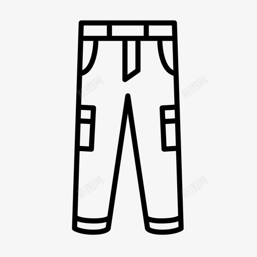 货裤长裤服装配件svg_新图网 https://ixintu.com 货裤 长裤 服装 配件