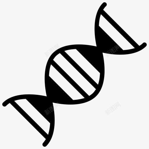 dnadna螺旋dna结构svg_新图网 https://ixintu.com 螺旋 结构 遗传学 模型 大学 字形 图标