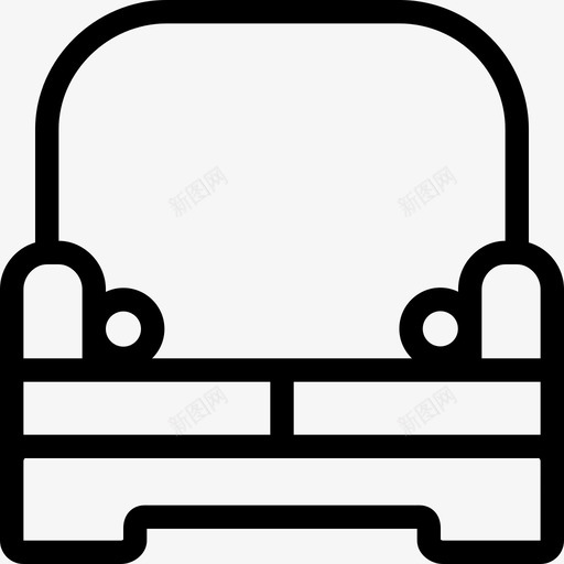 沙发家庭客厅svg_新图网 https://ixintu.com 沙发 家庭 客厅 内部 轮廓
