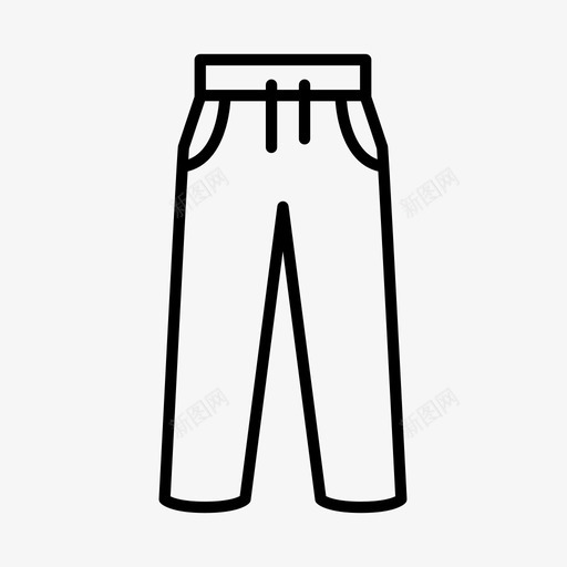 运动裤长裤服装配件svg_新图网 https://ixintu.com 运动 长裤 服装 配件