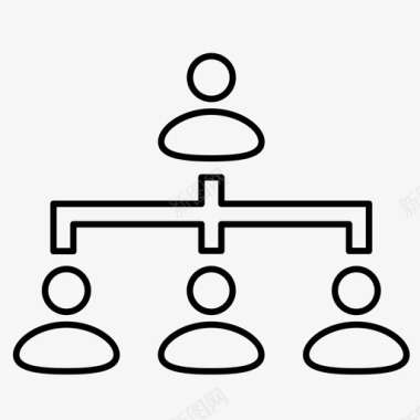 层次结构组人员图标