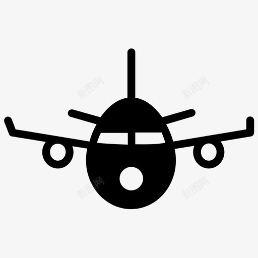 飞机空中旅行运输字形矢量图标svg_新图网 https://ixintu.com 飞机 空中 旅行 运输 字形 矢量 矢量图 图标