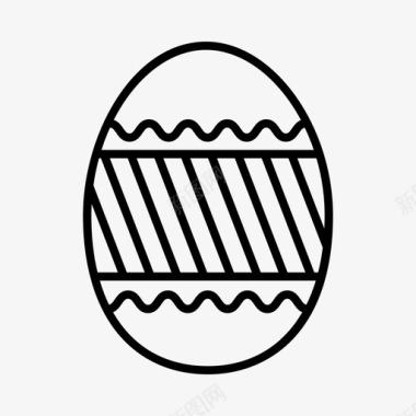 复活节彩蛋庆祝复活节绘画图标