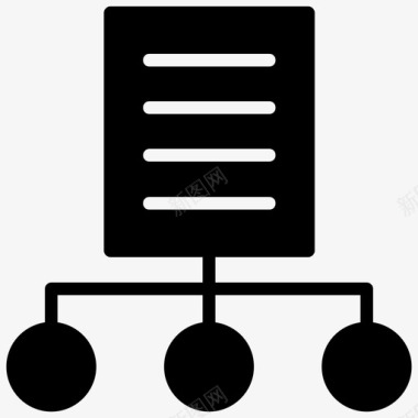 共享文档文件共享文件存储图标