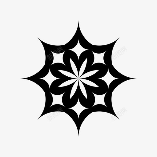 装饰品装饰性星形svg_新图网 https://ixintu.com 装饰品 装饰性 星形 对称 瓷砖