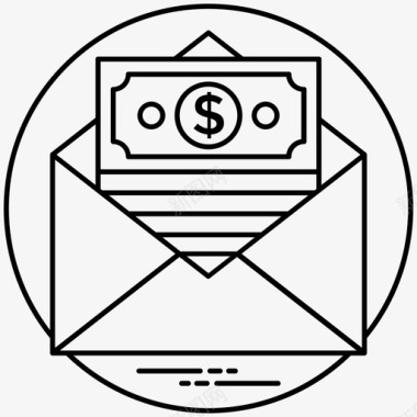 汇票邮资银行和金融行图标图标