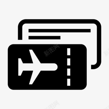 飞机票机场航班图标