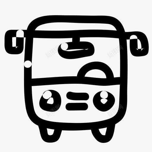 巴士汽车巴士驾车svg_新图网 https://ixintu.com 巴士 汽车 驾车 度假 车辆 手绘 图标
