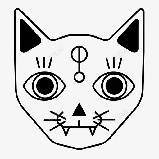 神秘猫炼金术魔法svg_新图网 https://ixintu.com 神秘 炼金术 魔法