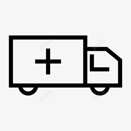 救护车汽车急救车svg_新图网 https://ixintu.com 救护车 汽车 急救车 医院 面包车 网页设计 媒体 用户界面