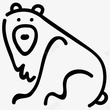 熊有趣手绘图标