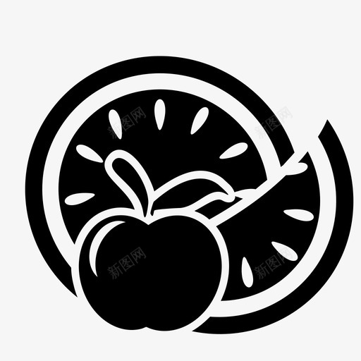 苹果和西瓜新鲜水果svg_新图网 https://ixintu.com 苹果 西瓜 新鲜 水果