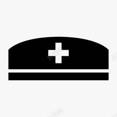 护士帽配件医疗图标