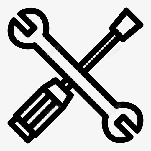 工具编辑工具螺丝刀svg_新图网 https://ixintu.com 工具 编辑 螺丝刀 设置 扳手 网页设计