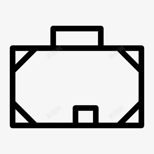 公文包包行李svg_新图网 https://ixintu.com 公文包 公文 包包 行李 旅游 假日 线路 图标