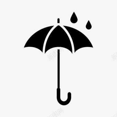 雨伞伞雨图标