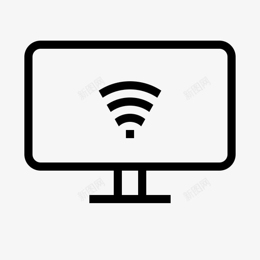智能电视wifi大屏幕设备svg_新图网 https://ixintu.com 智能 电视 大屏幕 设备