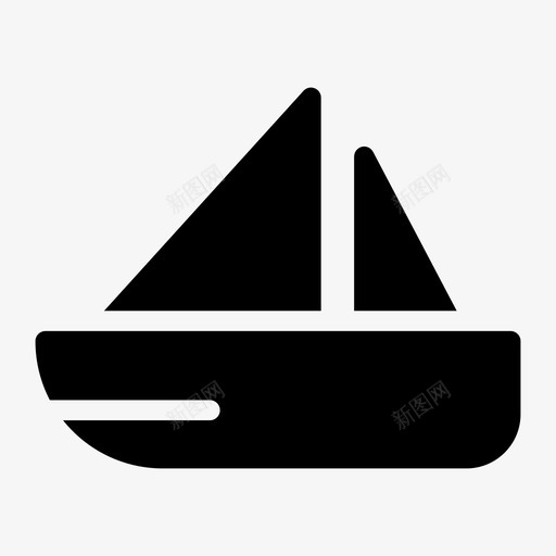帆船游轮船svg_新图网 https://ixintu.com 帆船 游轮 轮船 运输 旅行 假日 标志