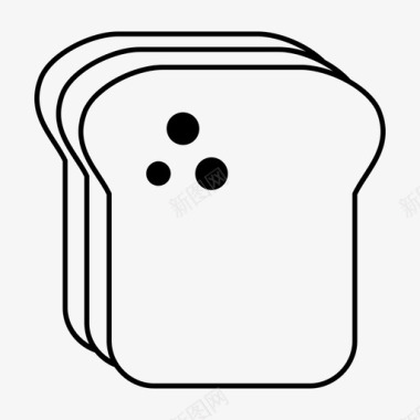 面包快餐饭菜图标
