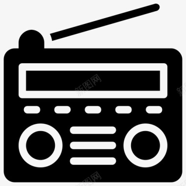 收音机音频广播调频收音机图标