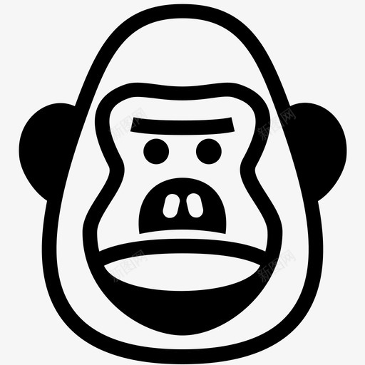 大猩猩大猩猩脸金刚svg_新图网 https://ixintu.com 大猩猩 金刚 偶像