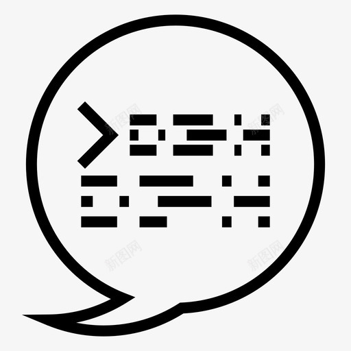机器人聊天代码svg_新图网 https://ixintu.com 聊天 机器人 代码 编码 开发者
