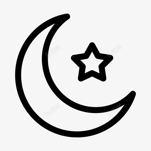 新月形天文学月球svg_新图网 https://ixintu.com 新月形 天文学 月球 月亮 星月 月光 其他