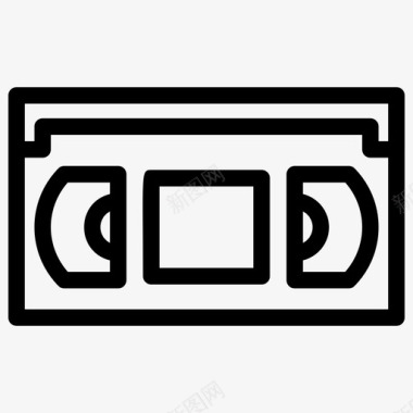 盒式磁带录音机录像机图标