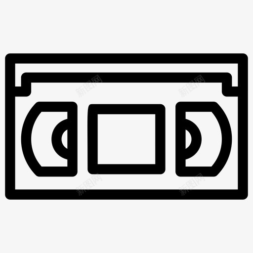 盒式磁带录音机录像机svg_新图网 https://ixintu.com 盒式 磁带 录音机 录像机 媒体 娱乐 线路 图标