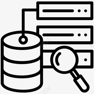 搜索数据库数据库分析数据库查询图标