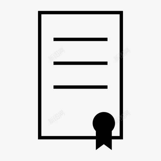 证书文凭正式证书svg_新图网 https://ixintu.com 证书 推荐信 文凭 正式 用户界面