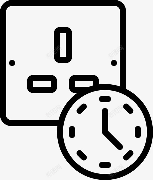 定时器插头家用插座svg_新图网 https://ixintu.com 定时器 插头 家用 插座 智能 智能家居 概述