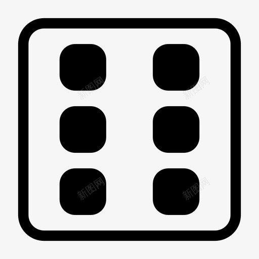 六个骰子游戏方块svg_新图网 https://ixintu.com 六个 骰子 游戏 方块