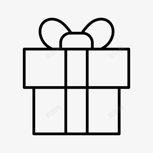 礼品盒礼物丝带svg_新图网 https://ixintu.com 礼品盒 礼物 丝带 方形 通用 用图 标线