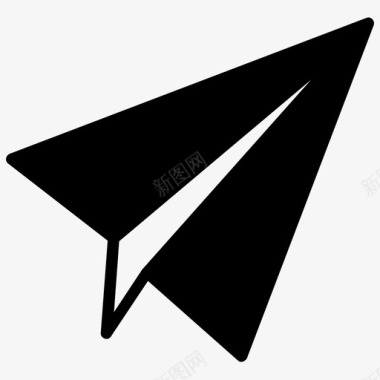 发送折纸纸飞机图标