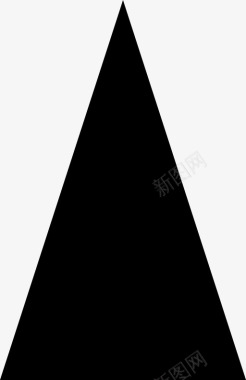 三角形几何体等腰图标