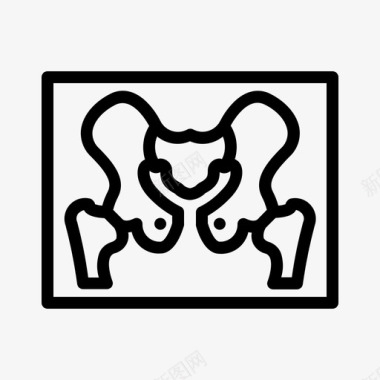 x光骨骼健康图标