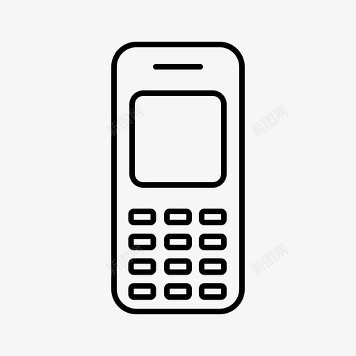 2000年代手机设计进化智能手机svg_新图网 https://ixintu.com 手机 设计 年代 进化 智能 技术