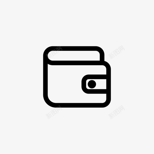 钱包收入金钱svg_新图网 https://ixintu.com 钱包 收入 金钱 储蓄 基本 图标