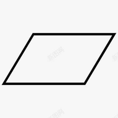 平行四边形场平面图标