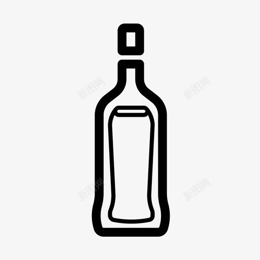 威士忌酒精瓶子svg_新图网 https://ixintu.com 威士忌 酒精 瓶子 饮料 套装