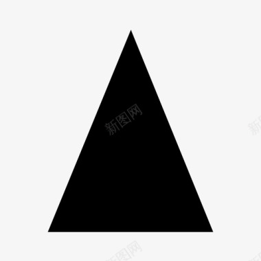三角形等腰三角形数学图标