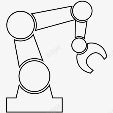 手臂自动化机器人技术机器人图标