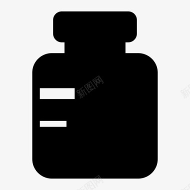酒精瓶瓶子药物图标