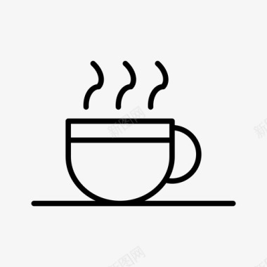 早餐咖啡杯子图标