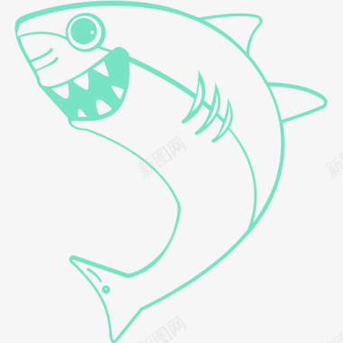 鲸鲨彩图标
